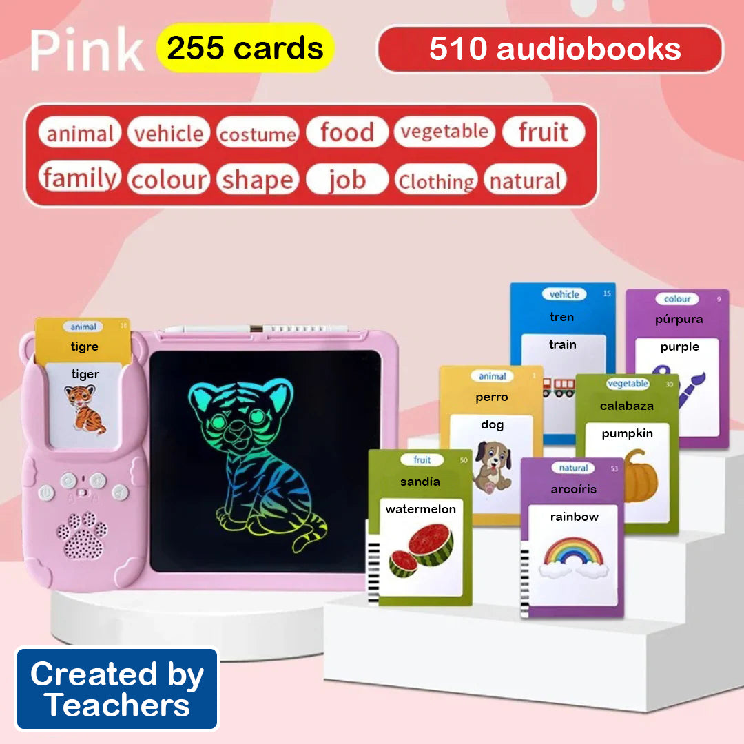 Bilingual 510 Sight Words English - Spanish LCD Writing Tablet