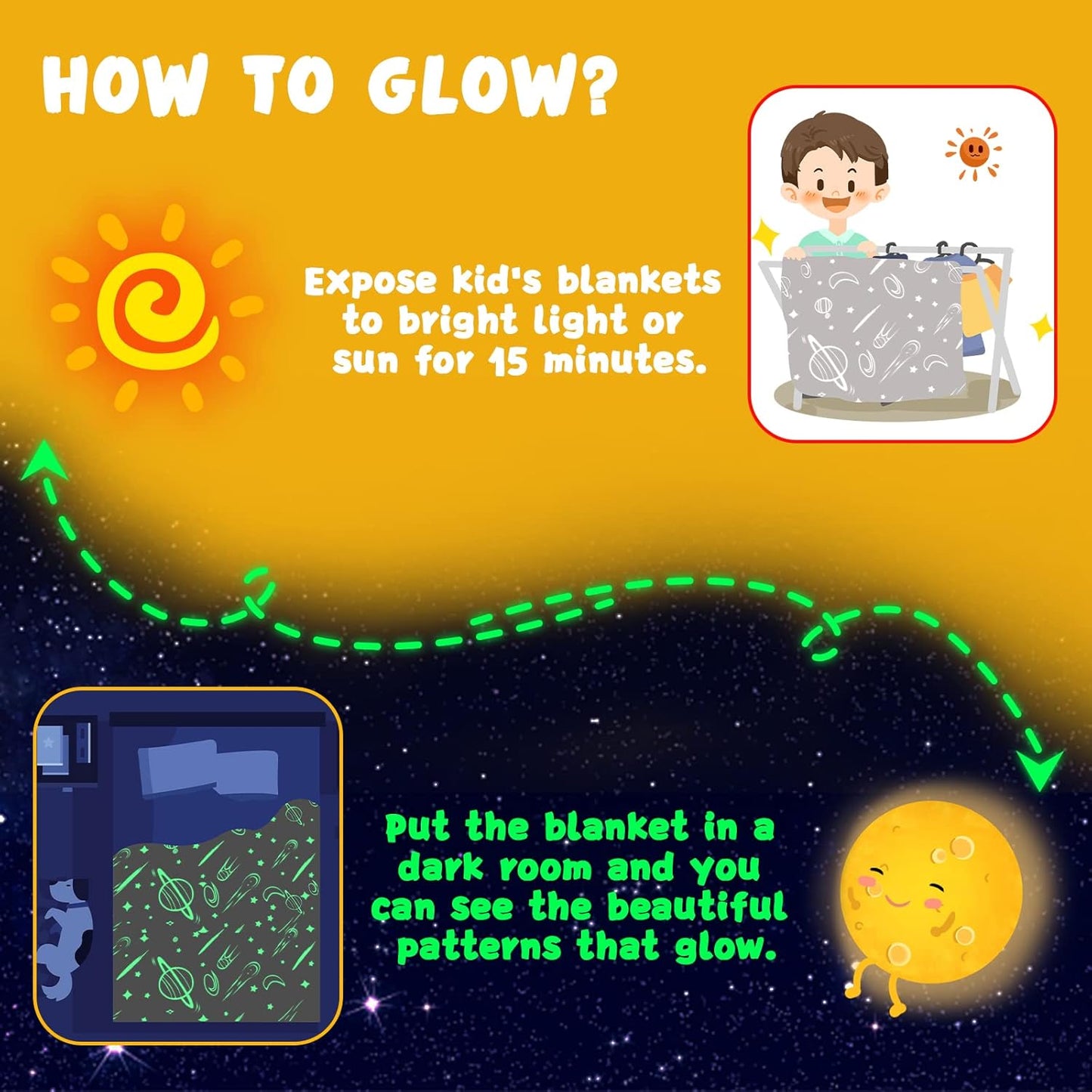 Glow in the dark Blanket