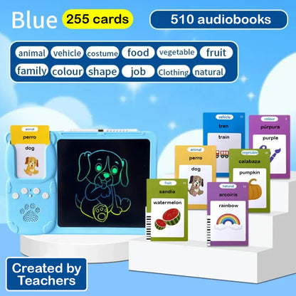 Bilingual 510 Sight Words English - Spanish LCD Writing Tablet