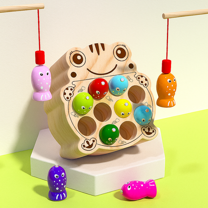 Wooden Magnetic Fishing Game - Kids Toys