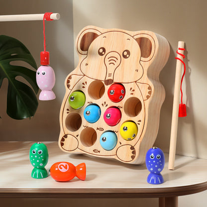 Wooden Magnetic Fishing Game - Kids Toys