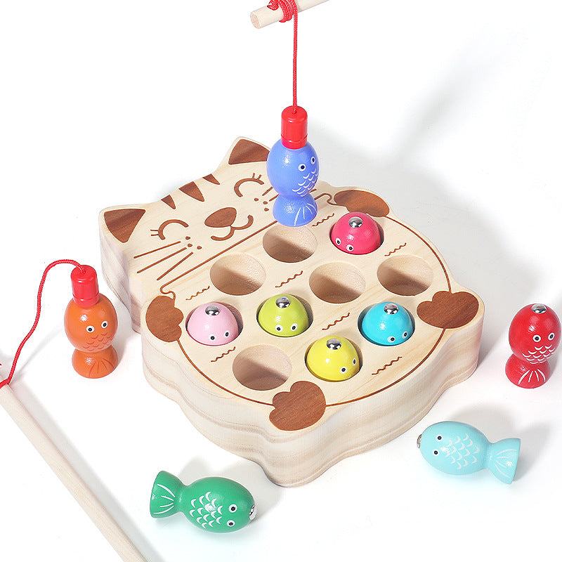Wooden Magnetic Fishing Game - Kids Toys