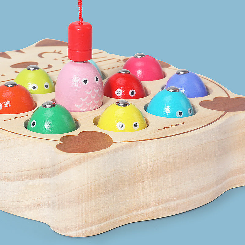 Wooden Magnetic Fishing Game - Kids Toys