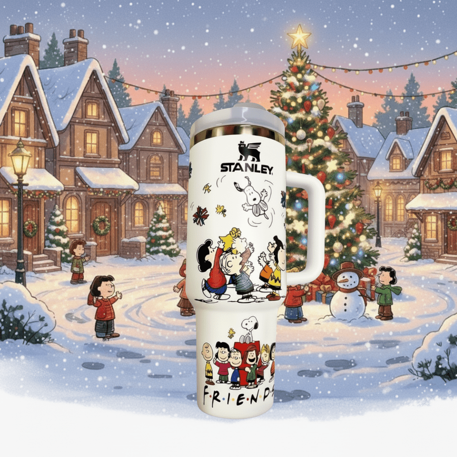 40oz Snoopy F.R.I.E.N.D.S Tumbler - Tober Gifts