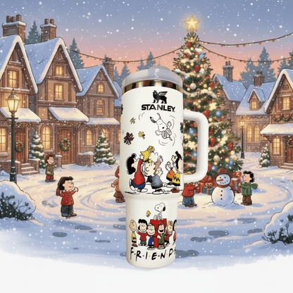 40oz Snoopy F.R.I.E.N.D.S Tumbler - Tober Gifts