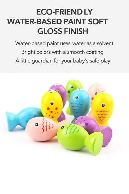 Wooden Magnetic Fishing Game - Kids Toys