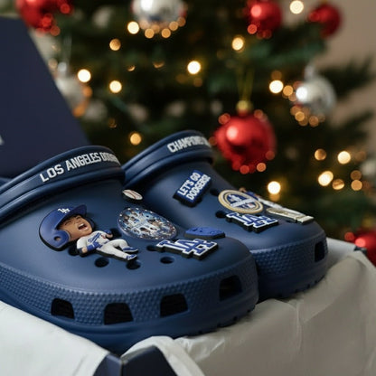LA Dodgers 2025 World Series Champions Crocs With Charms - Tober Gifts