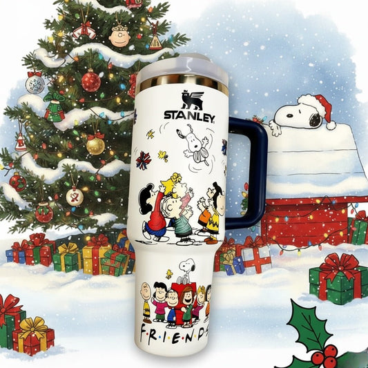 40oz Snoopy F.R.I.E.N.D.S Tumbler - Tober Gifts