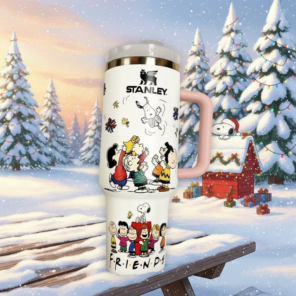 40oz Snoopy F.R.I.E.N.D.S Tumbler - Tober Gifts