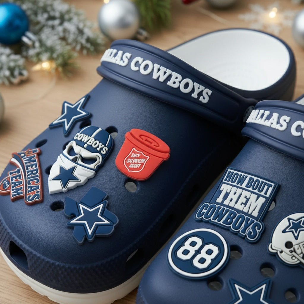 🎁 D.Cowboys 2025 Crocs With Charms - Tober Gifts