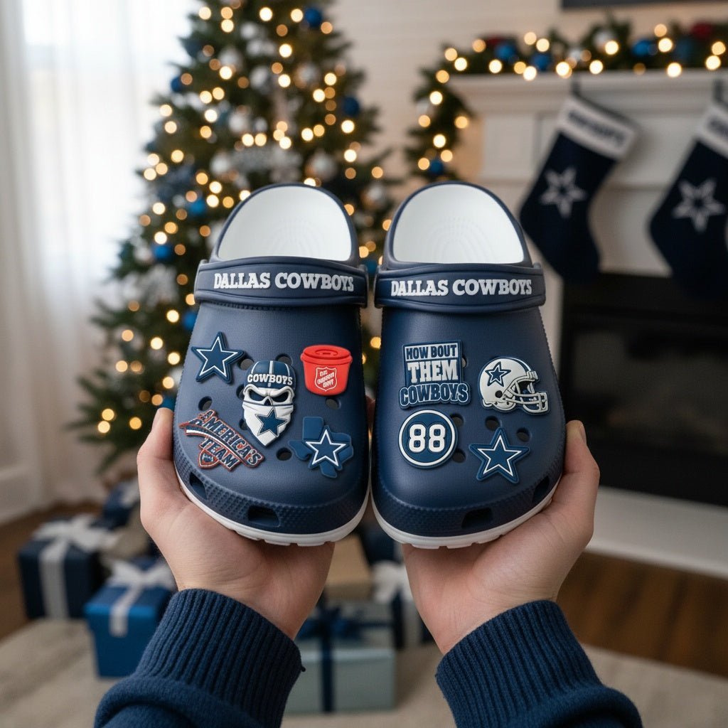 🎁 D.Cowboys 2025 Crocs With Charms - Tober Gifts