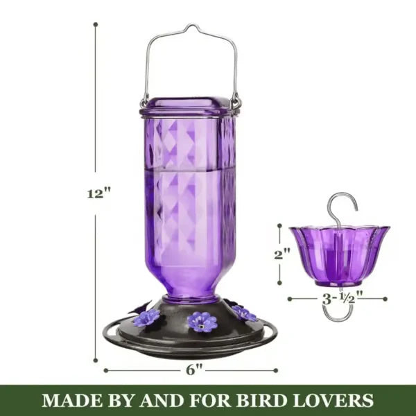 LAST DAY 50% OFF - 24oz Leak Proof Hummingbird Feeder With Ant Moat