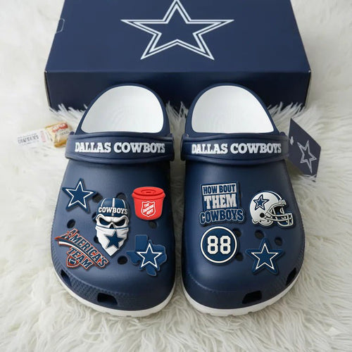 🎁 D.Cowboys 2025 Crocs With Charms - Tober Gifts